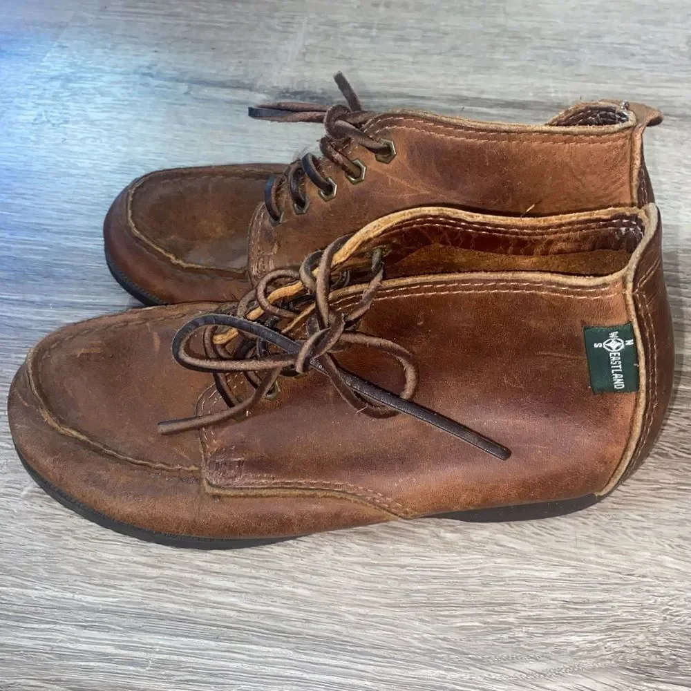 Kid's Eastland Brown Leather Oxford Shoes